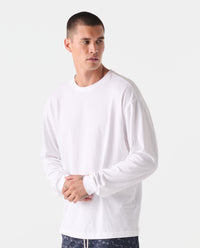 Fairfax Oversized LS Tee White