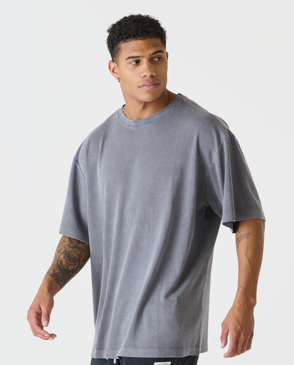 Fairfax Oversized Tee Washed Charcoal