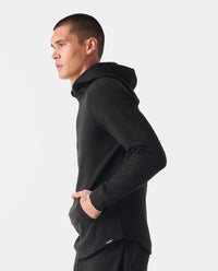 Hawthorne Tech Quarter Zip Hoodie Black Heather