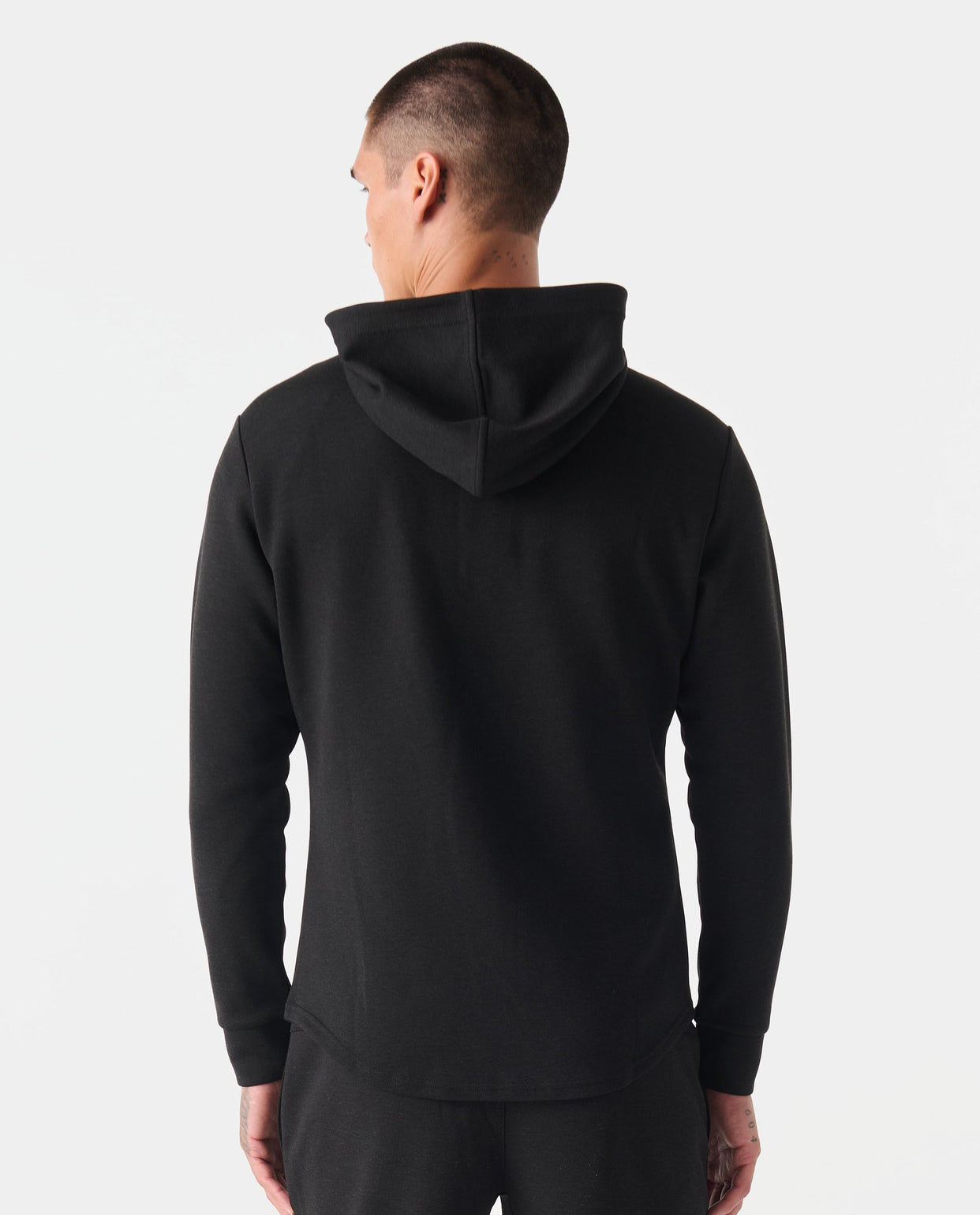 Hawthorne Tech Quarter Zip Hoodie Black Heather