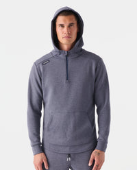 Hawthorne Tech Quarter Zip Hoodie Navy Heather