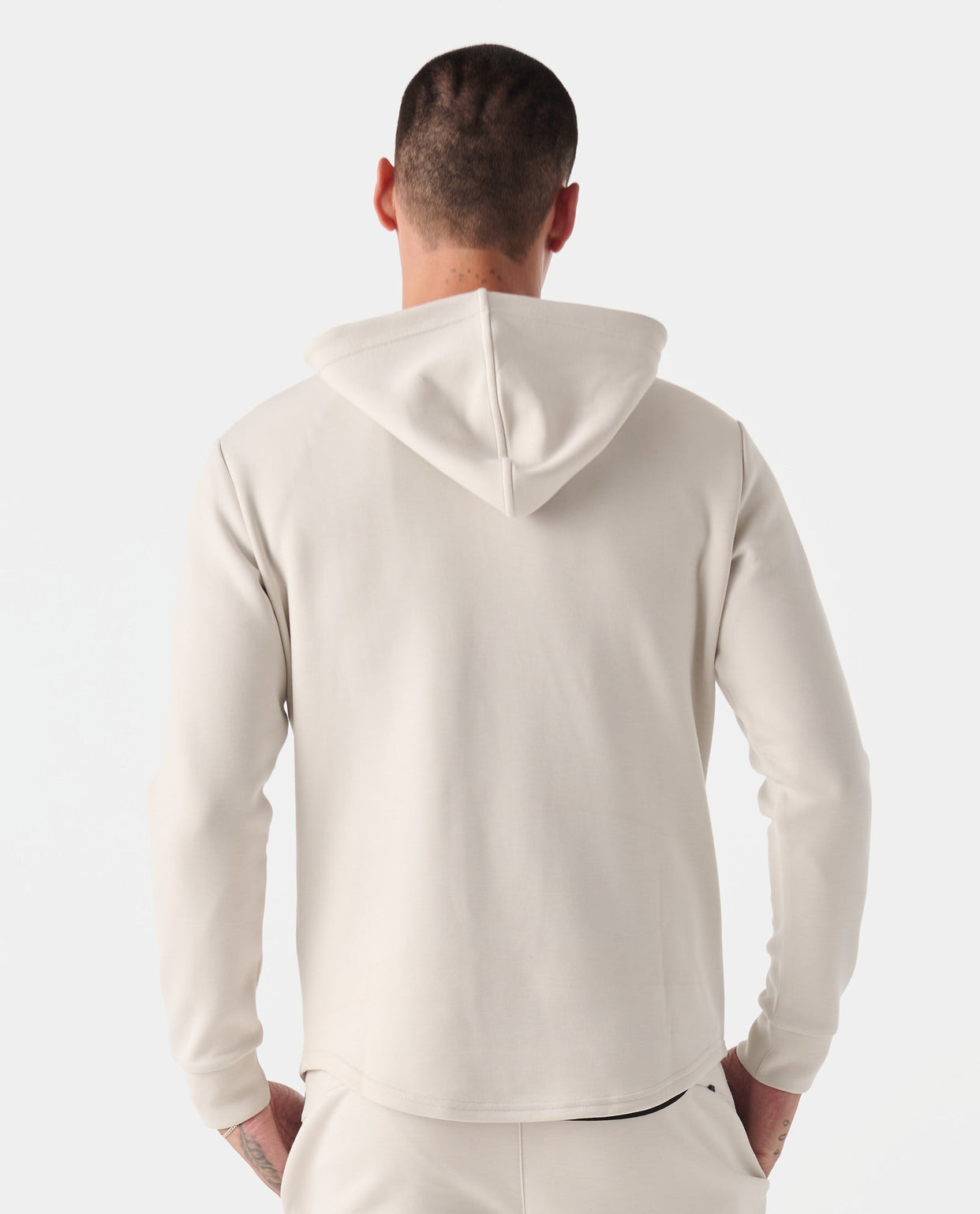 Hawthorne Tech Quarter Zip Hoodie Stone Heather