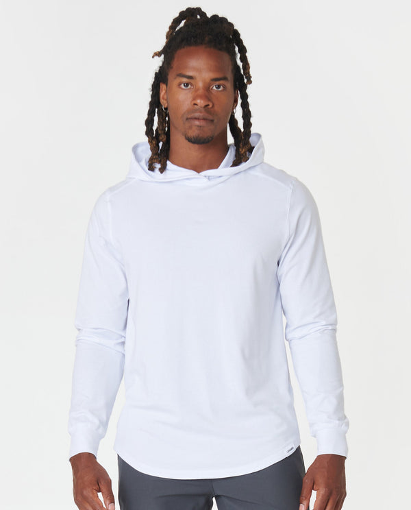 Aviation Tee Hooded LS White