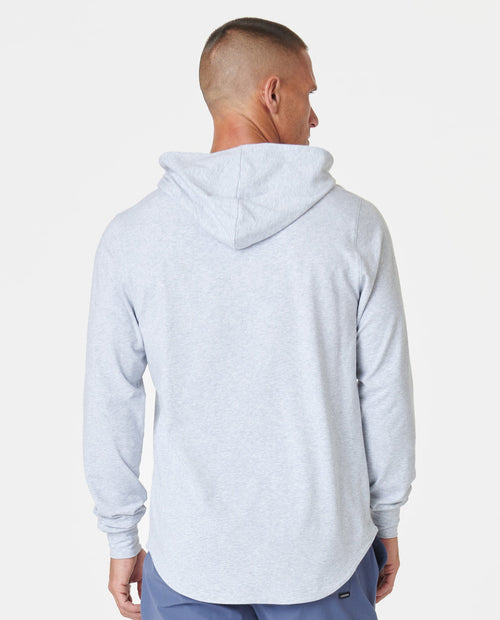 Aviation Tee Hooded LS Heather Gray Plus