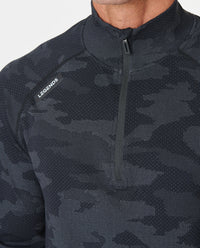 Dash Quarter Zip Black Camo