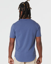 Aviation Tee Curved Hem Nightshadow