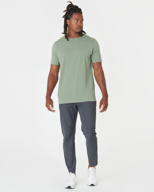 Aviation Tee Split-Hem Sea Spray