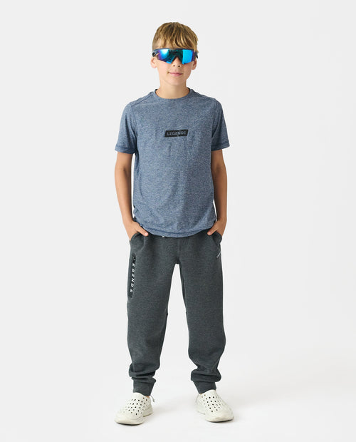 Little Legends Hawthorne Tech Jogger Black Heather