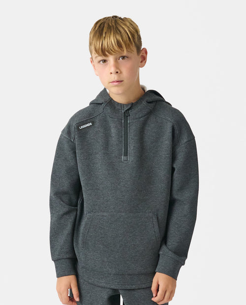 Little Legends Hawthorne Tech Quarter Zip Black Heather