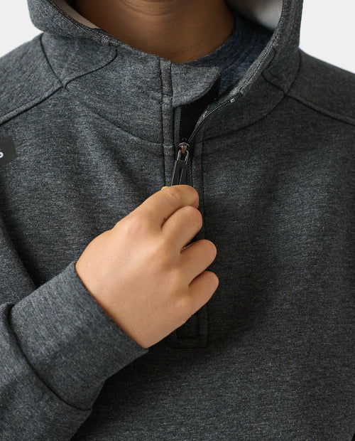 Little Legends Hawthorne Tech Quarter Zip Black Heather