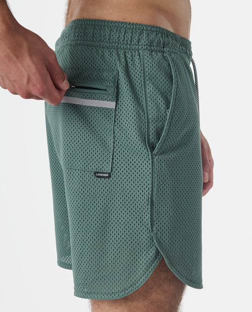 Luka Mesh Short Hunter Green