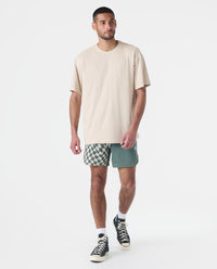 Luka Mesh Short Warped Checkers Hunter Green