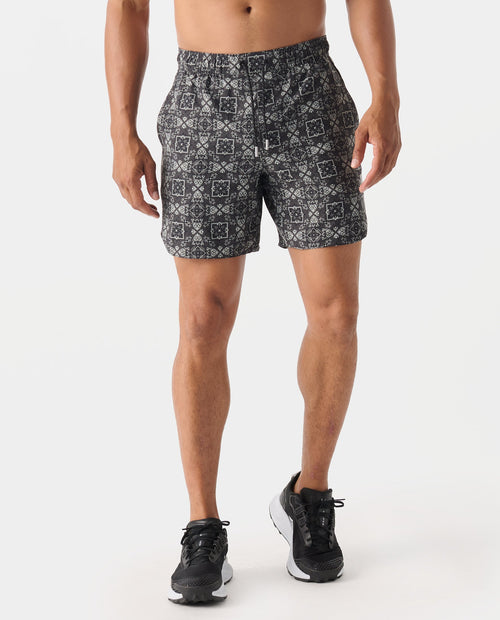 Luka Short Micro Paisley Charcoal