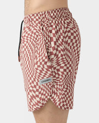 Luka Short Micro Warped Checkers Ember