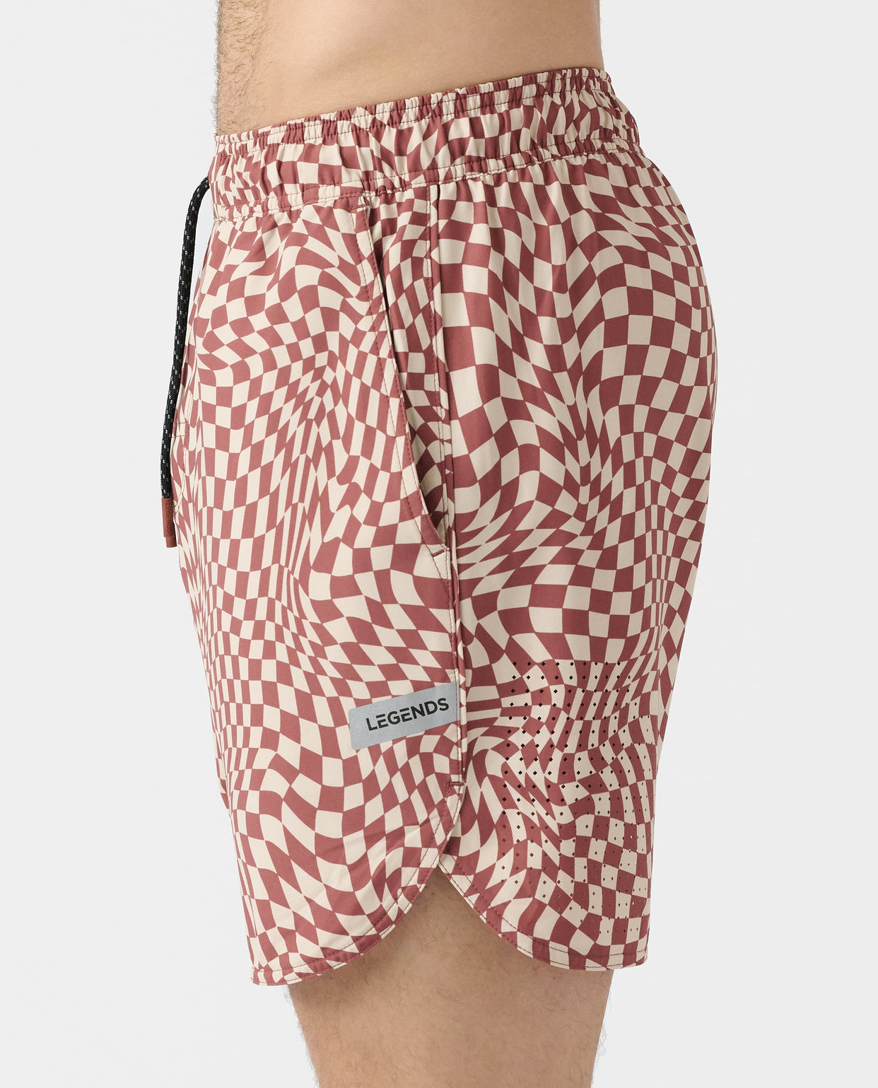 Luka Short Micro Warped Checkers Ember