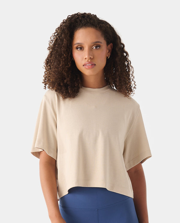 Milo Cropped Tee Dune