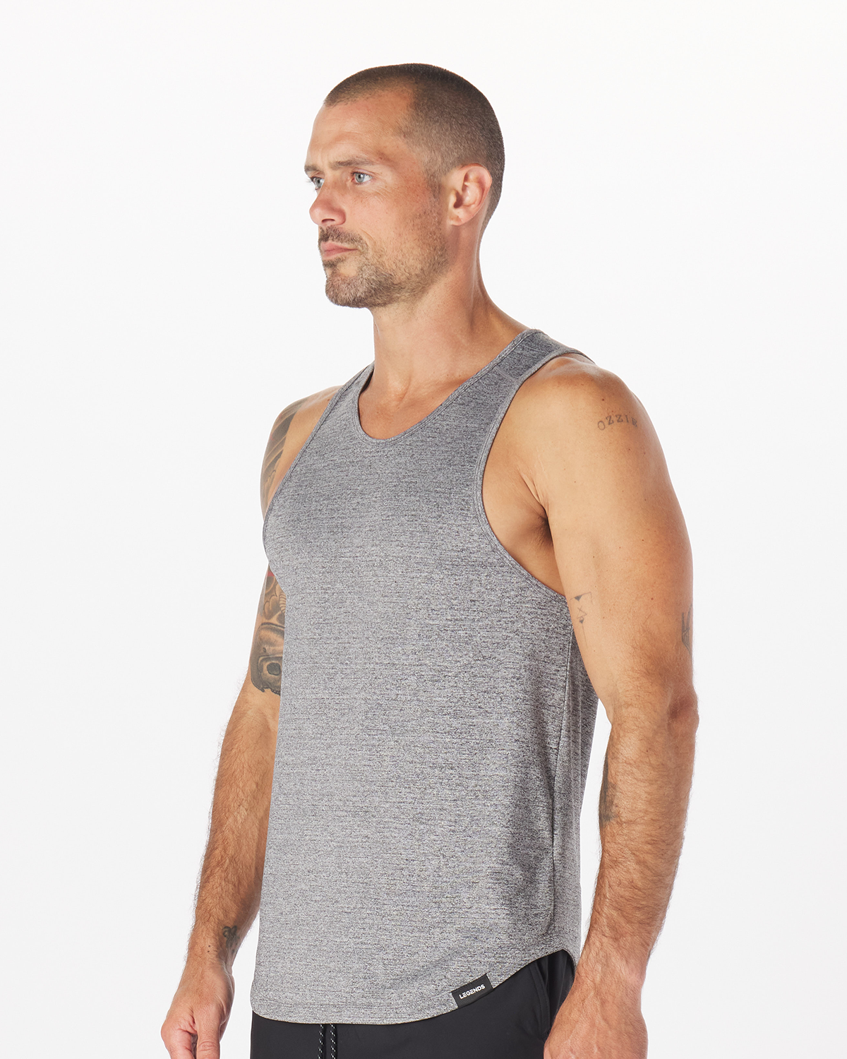 Enzo Tank Black Heather