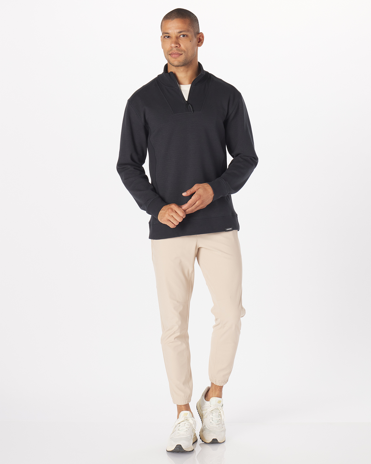 Highland Quarter Zip Black