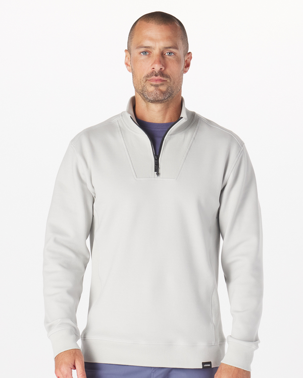 Highland Quarter Zip Light Gray